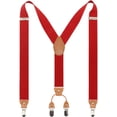thumbnail image 1 of Timiot Men’s Y-Back 4 Metal Clip Elastic Wide Suspenders Perfect For Both Casual&Formal, 1 of 4