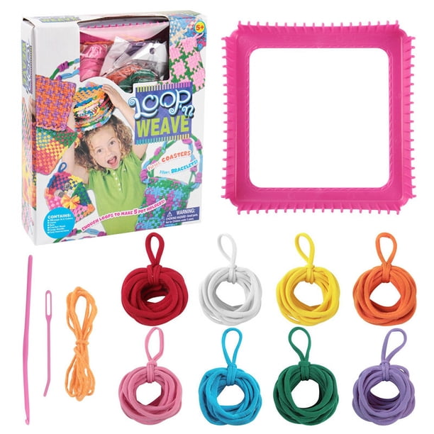 Juguetes tejidos con cuerda elástica, juguetes educativos para niños, anillos tejidos con cuerda elástica