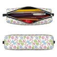 thumbnail image 2 of Haiem Pastel Christmas Cookies Print Leather Pencil Case Art Supplies Case Zipper Pencil Pouch Stationery Storage Pencil Bag, 2 of 7