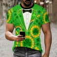 thumbnail image 3 of Ounisa Funny World Women's Holiday Tuxedo T-Shirts Graphic Short Sleeve Novelty Party Costume Top, 3 of 7