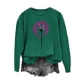 thumbnail image 3 of Women's Valentine's Day Sweatshirts Love Heart Dandelion Graphic Long Sleeve Crewneck Pullover Casual T-Shirts, 3 of 3
