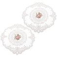 thumbnail image 4 of EeaseCA 2pcs Lace Placemats Cups Mats Table Mats Photo Props Mug Mats for Home, 4 of 8