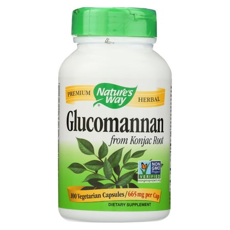 Nature's Way - Glucomannan Root - 100 Capsules (Best Way To Take Glucomannan)
