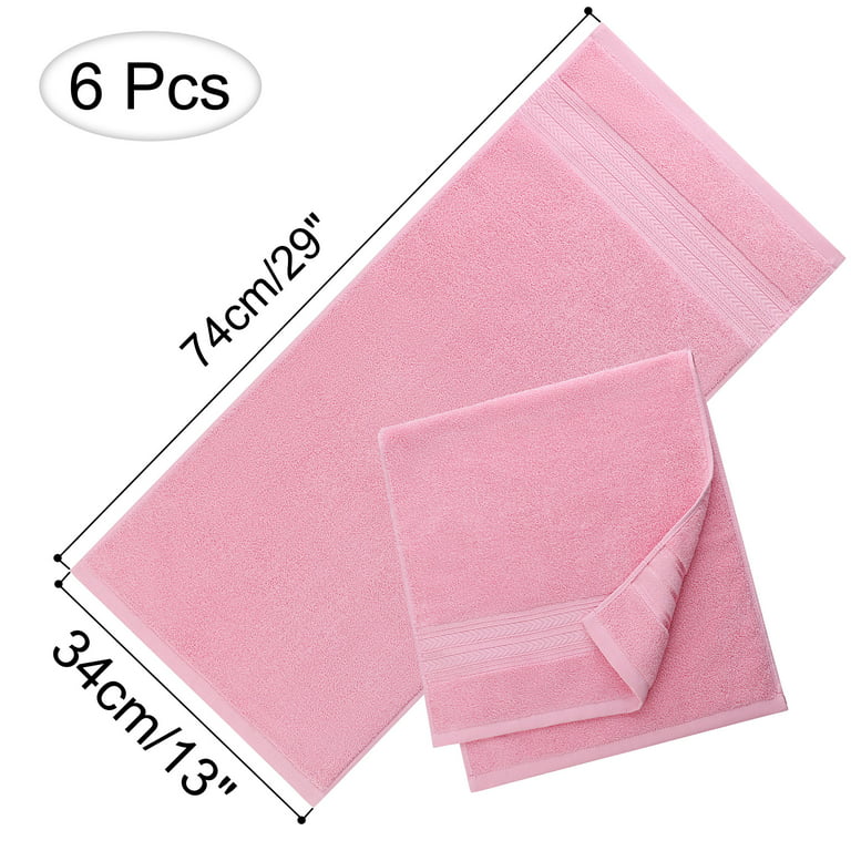 PiccoCasa 6-Pack Cotton Kitchen Tea Towel Lattice Pattern Mixed Color  13.4x13.4