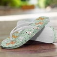 thumbnail image 3 of POLERO Womens Flip Flop Slippers Cartoon Puppy Grass Slip On Cushion Yoga Mat Comfortable Shower Sandals for Women, 3 of 7