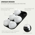 thumbnail image 3 of HONYAO Whiskey Ice Ball Mold, 2 Pack Silicone Ice Ball Maker Mold, Ice Cube Trays, Round Sphere Ice Mold, 3 of 7