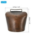 thumbnail image 2 of Unique Bargains 1.9 x 3.5 x 1.9' Mini Cow Bells, 4 Pcs, Red Patina, 2 of 5