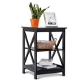 thumbnail image 1 of Costway 3-Tier Nightstand End Table Storage Display Shelf Living Room Furniture Black, 1 of 10