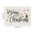 thumbnail image 3 of Uutvery Christmas Polyester Linen Placemats with Heat Insulated Dirt Resistant for Christmas Party Kitchen Dining Room Decor, Holiday Home Decoration, 3 of 6