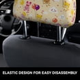 thumbnail image 4 of Kdxio Rabbit And Balloon Pattern Print 2 Piece Car Head Rest Covers Set Auto Front/Rear Seats Headrest Cover Universal Fit Most Cars,Sedan, SUV, 4 of 9