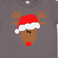 thumbnail image 4 of Inktastic Christmas Cute Reindeer in Santa Hat Boys or Girls Toddler T-Shirt, 4 of 5