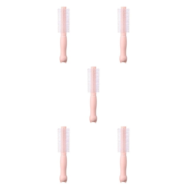 relayinert Brosse à Cheveux Coussin à Main Courbe Antistatique Confortable Massage Peigne pour Femmes avec Poignée Massage Masseur Portable Rond 5Ensemble