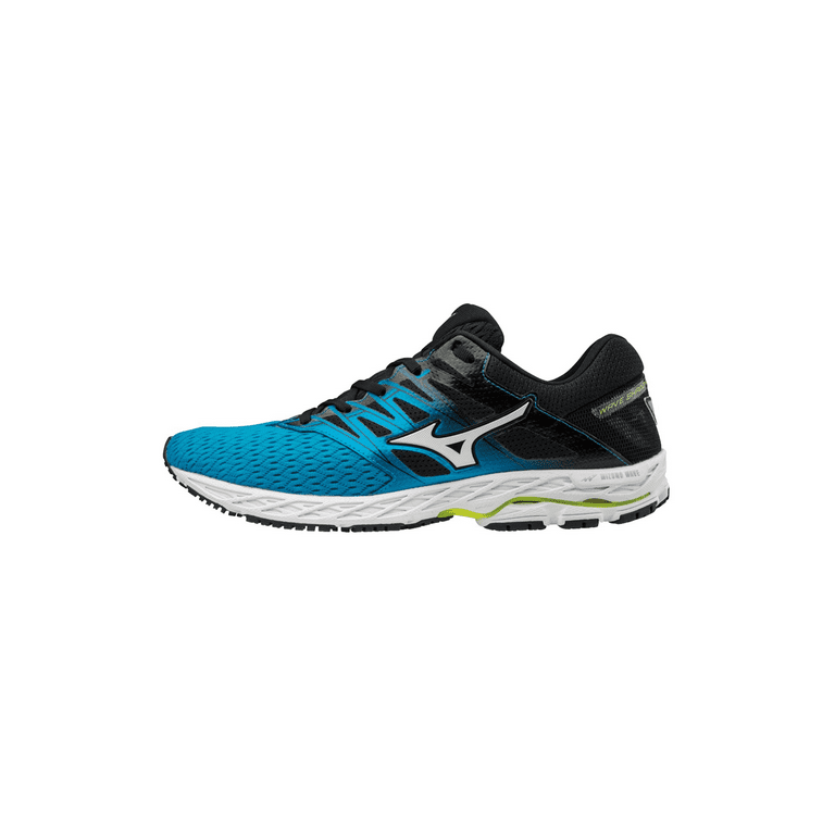 Mizuno Men s Wave Shadow 2 Running Shoe Size 12.5 Blue Jewel Safety Yellow Bj3e Walmart