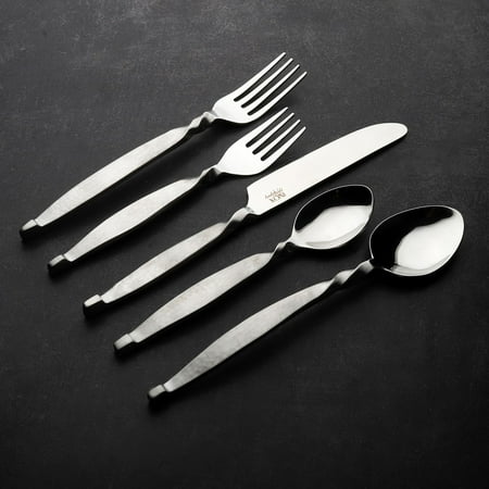

Hammered Twisted Urban Nascent Steel 5 Pcs. Flatware Set