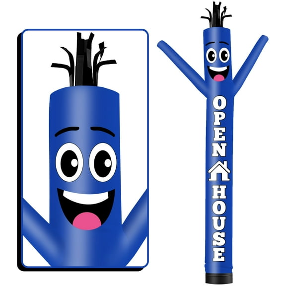 Open House Inflatable Tube Man Wacky Wavy Dancing Guy for Outdoor Decoration Advertising Business Promotion (Blower Not Included)