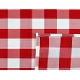 thumbnail image 3 of Aiking Home 18" x 18" Picnic Check Cloth Dinner Napkins, Polyester, Machine Washable, ( Pack of 6 ) Red/White, 3 of 3