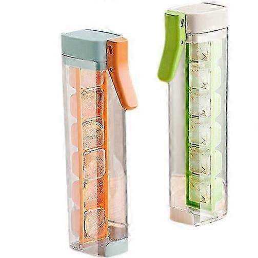 2pcs Ice Trays, Portable Handheld Ice Cube Tray, One-handed Deicing Of Ice Lattices, Ideal For Cold Drinks, Home Use