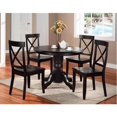 thumbnail image 1 of Bowery Hill 5 Piece Round Dining Set in Black, 1 of 1