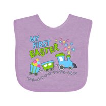 Inktastic My First Easter Train Boys or Girls Baby Bib