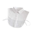 thumbnail image 2 of Cuello falso para mujeres suave y cómoda elegante elegante media camisa para suéter de traje Collar redondo, 2 of 10