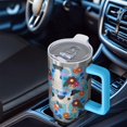 thumbnail image 6 of OBREWU German Shorthaired Pointer Dog and Flower Tumbler with Handle and Lid,German Shorthaired Pointer Dog and Flower 40oz Double Wall Vacuum Insulated Tumbler,Cups Gift for Women and Men, 6 of 7