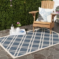 Safavieh Courtyard Jasper Geometric Indoor/Outdoor Area Rug, Navy/Beige, 2'7" x 5'