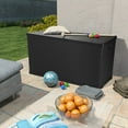 thumbnail image 1 of vidaXL Garden Storage Box Anthracite 120x56x63 cm PP Rattan, 1 of 5
