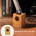 thumbnail image 4 of Miangastore Desktop Pen Holder Decorative Bamboo Pen Holder Multi-function Pen Organizer Office Supply, 4 of 9