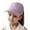 Light Purple, variant on Krdevn Girls' Bow-Embroidered Ponytail Baseball Cap, Adjustable Breathable Sun Hat, Lightweight Outdoor Sports Cap for Summer,One Size