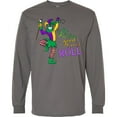 thumbnail image 3 of Inktastic Let the Good Times Roll Mardi Gras Jester Long Sleeve T-Shirt, 3 of 5