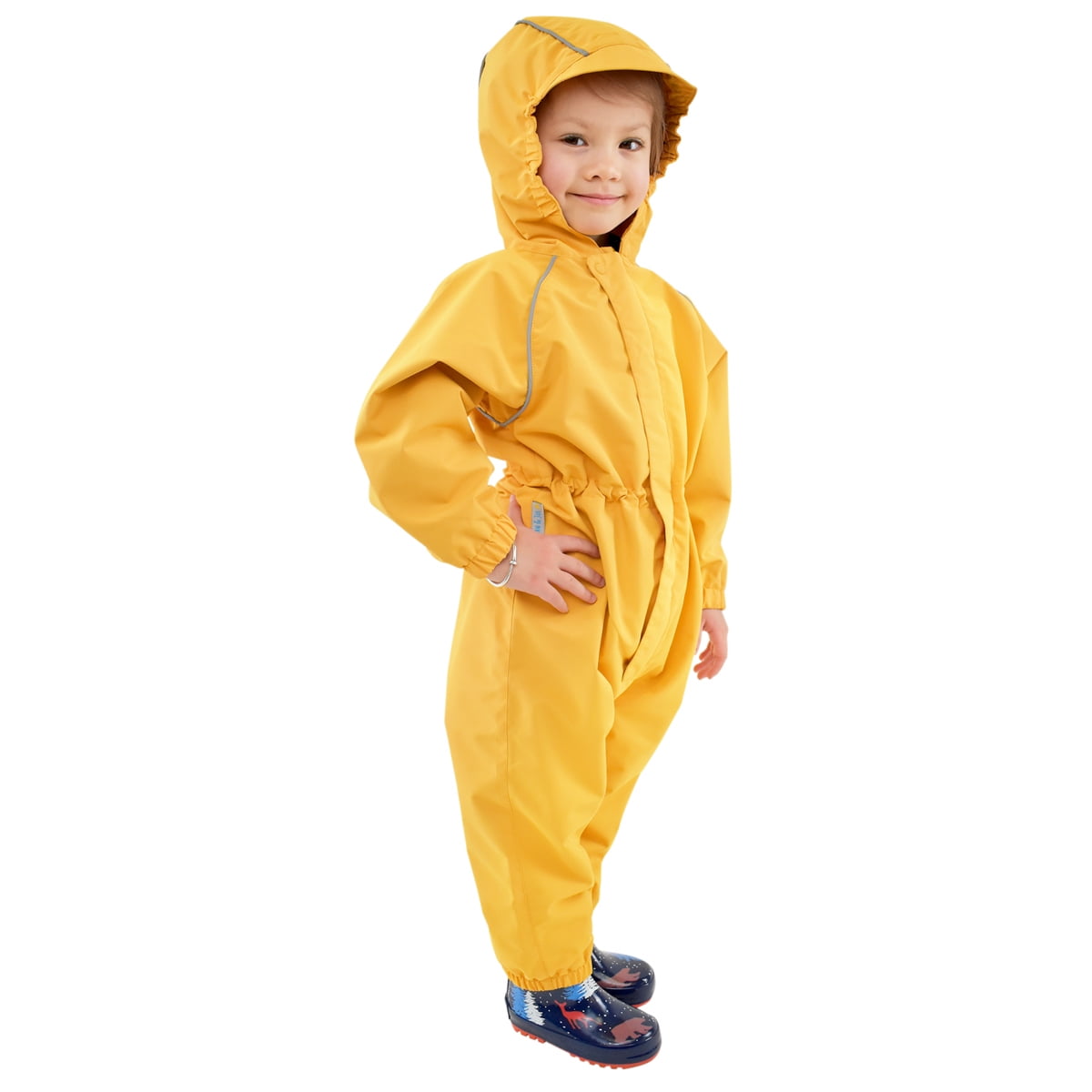 JAN & JUL Cozy-Dry Waterproof Fleece-Lined Rain Suit One-Piece for Baby & Toddler 