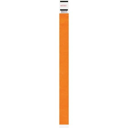 Tyvek Event Wristbands - Advantus, AVT91120, Neon Tyvek Wristbands, 500 / Pack, Neon Orange