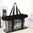 thumbnail image 3 of Handbags Womens Presents Clear Tote Bag Stadium Clear Stadium Bags for Women Clear Tote Bags Zippered Transparent Pvc Baseball Cap Storage Handbag Small Size Plastic Bag Pvc Oxford Cloth Miss, 3 of 6