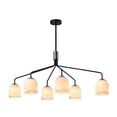 thumbnail image 4 of SC13376BB Artcraft Lighting Crema - 6 Light Chandelier-17.32 Inch Tall and 40.55 Inch Wide, 4 of 21