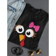 thumbnail image 3 of Chicken And Bow Tie T-Shirt Women -Smartprints Designs, Female Large, 3 of 4