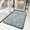Gray, variant on Plush Bath Mat, Non-Slip Absorbent Microfiber Door Mat, Thick Cushion Soft Bathroom Rug, Machine Washable Floor Mat for Bath Shower Entrance, 32x18 Inches