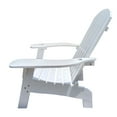 thumbnail image 2 of Outdoor Wooden Adirondack Chair with Umbrella Hole, White, 2 of 7