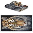 thumbnail image 2 of Beautiful Tiger 3-Piece Towel Set,Soft Absorbent Quick Dry Bath Towels Sets,1 Bath Towel,1 Hand Towel,1 Washcloth,for Bathing Home Hotel Gym Spa Wash cloth, 2 of 7