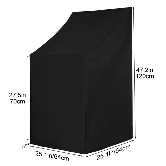 Oioii Outdoor Waterproof Chair Cover for Patio, Courtyard and Beach Chair, Dustproof Windproof Furniture Cover for All Season Outdoor Protection,S
