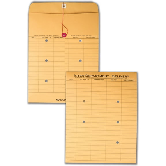 Quality Park, QUA63560, Standard Inter-department Envelopes, 100 / Box, Brown Kraft