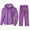#098-Purple, variant on Yusimy Men's Solid Color 2-Piece Fuzzy Hoodie Set Zipper Pocket Long Sleeve Hooded Sweatshirt & Pants Casual Warm