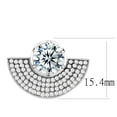 thumbnail image 2 of No Plating Stainless Steel Ring with AAA Grade CZ in Clear for Women Style DA336, 2 of 5