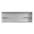 thumbnail image 2 of 12-in x 36-in Ultra-thin Frame Recessed Stainless Steel Shower Niche with 2-Accessory Shelves Brushed Stainless Steel, 2 of 5