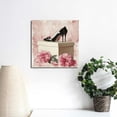 thumbnail image 3 of NIJIAN African American Wall Art Fashion Wall Decor Black Girl Canvas Poster, Pink Flowers Perfume Handbags High Heels Prints Wall Pictures Paintings for Girls Bedroom Wall Decor, UNFRAMED, 3 of 5
