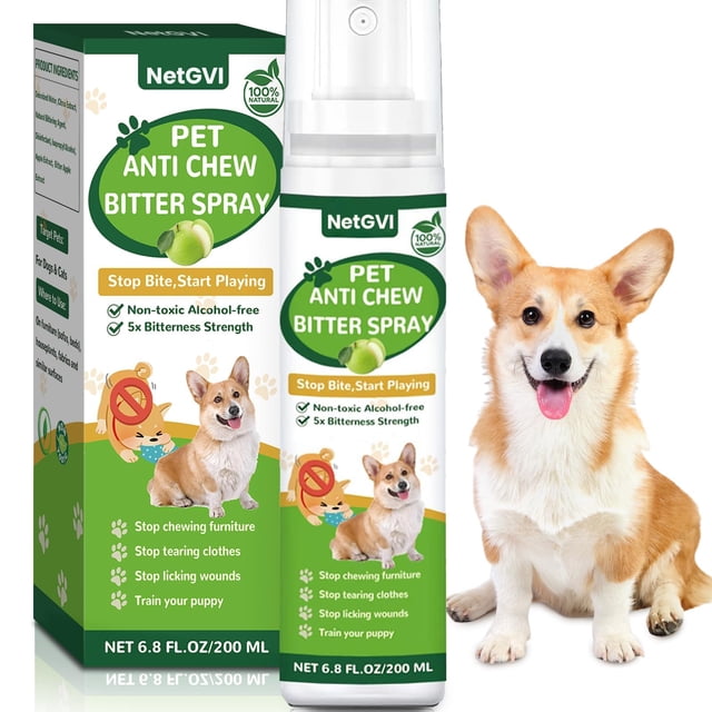 Spray No Mordida NetGVI Manzana Amarga 200 mL para Perros y Gatos