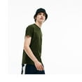 thumbnail image 2 of Lacoste Mens Crew Neck Pima Cotton Jersey T-shirt Khaki Green TH6709 307, 2 of 6