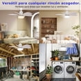 thumbnail image 2 of Ventilador de Techo 6 Aspas con Lámpara LED, Foco Integrado, Control Remoto, Silencioso-VEN29-CM-TOP Blanco, 2 of 4