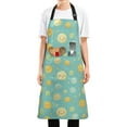 thumbnail image 5 of Happy Cartoon Sun Kitchen Apron with 2 Pockets Adjustable waterproof Cooking Aprons for Women Men Chef, 5 of 7