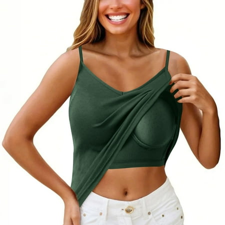 WCJM Women With Pad Short Large Backless Small Vest With Back Underwear Underwire Bra