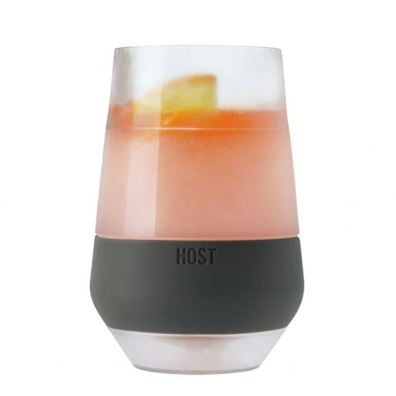 Host Wine Freeze XL Wine Glasses, Insulated Tumbler, 12oz, Set of 1, Gray